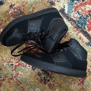 DC Youth Black Cure High-Top Sneakers